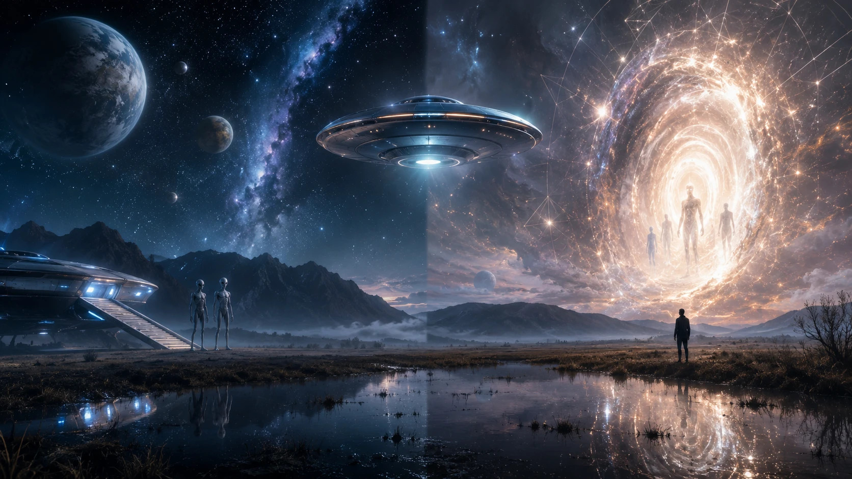 Mimozemská a interdimenzionální hypotéza UFO